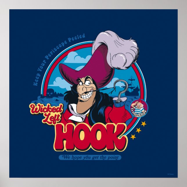 Captain Hook | Wicked Left Hook Poster (Front)