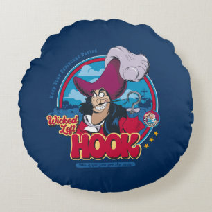 Captain Hook   Wicked Left Hook Round Pillow