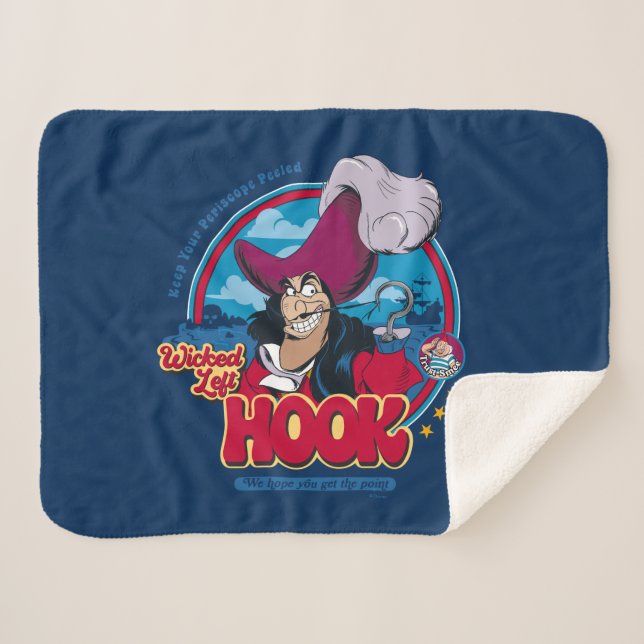 Captain Hook | Wicked Left Hook Sherpa Blanket (Front (Horizontal))