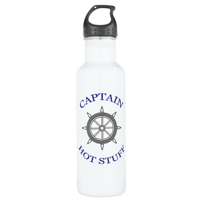 "Captain Hot Stuff" 710 Ml Water Bottle (Front)