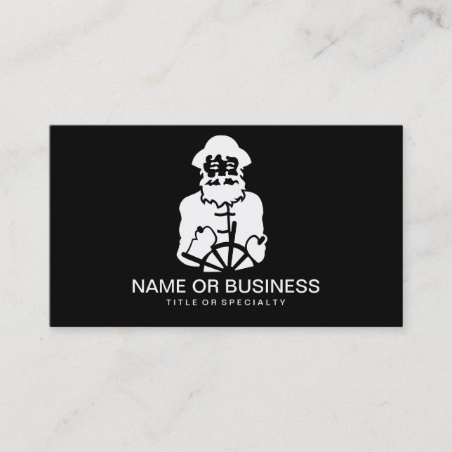 captain icon business card (Front)