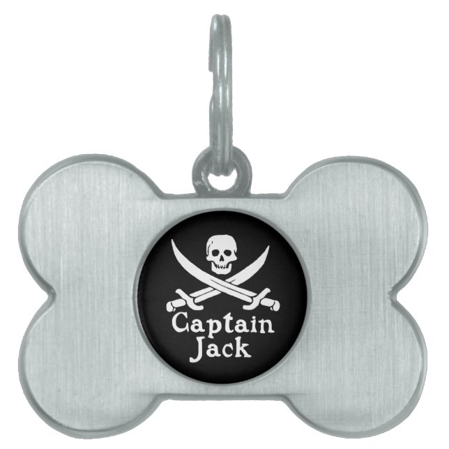 Captain Jack Pet Tag (Front)