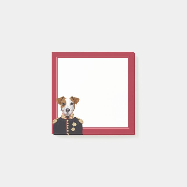 Captain Jack Russell Post-it Notes (Front)