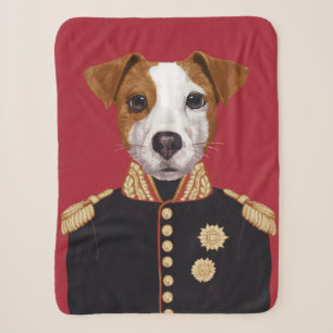 Captain Jack Russell Sherpa Blanket