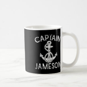 Captain Jameson Yacht Anchor Boat Ship Boating  Coffee Mug
