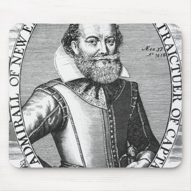 Captain John Smith  1st Governor of Virginia Mouse Pad (Front)