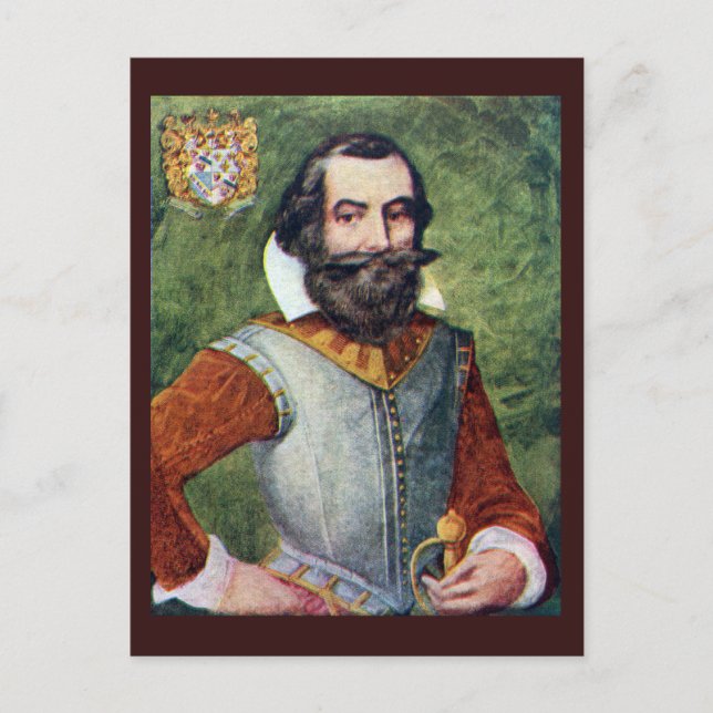 Captain John Smith Jamestown Colony Postcard (Front)