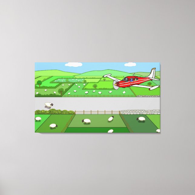 Captain Kayak's Flight Canvas Print (Front)