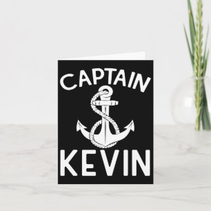 Captain Kevin Boat Anchor Boating Ship Yacht Card