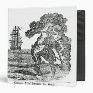 Captain Kidd Burying His Bible, illustration Binder