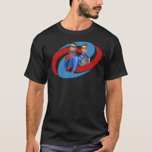 Captain Man And Kid Danger - Logo T-Shirt