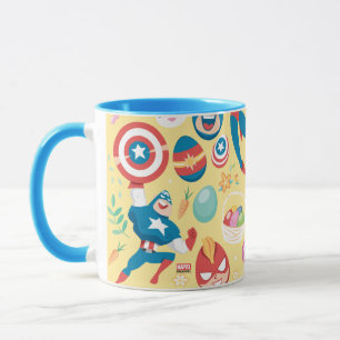 Captain Marvel & Captain America Easter Collage Mug