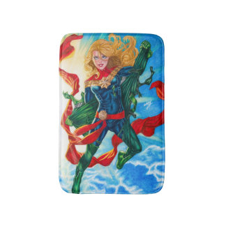 Captain Marvel ~ Carol Danvers Bath Mat