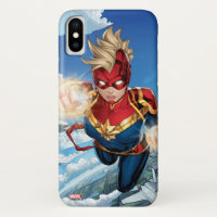 Captain Marvel Flying With Jets