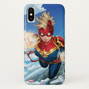 Captain Marvel Flying With Jets Case-Mate iPhone Case