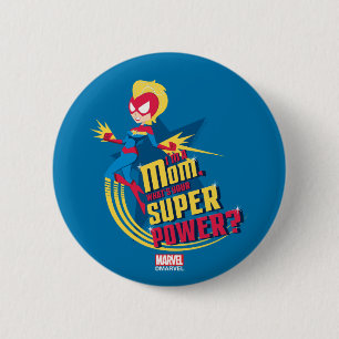 Captain Marvel   I'm A Mom 2 Inch Round Button