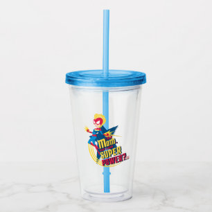 Captain Marvel   I'm A Mom Acrylic Tumbler