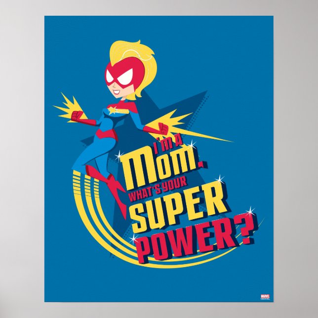 Captain Marvel | I'm A Mom Poster (Front)