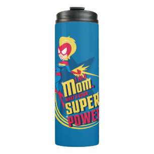 Captain Marvel   I'm A Mom Thermal Tumbler
