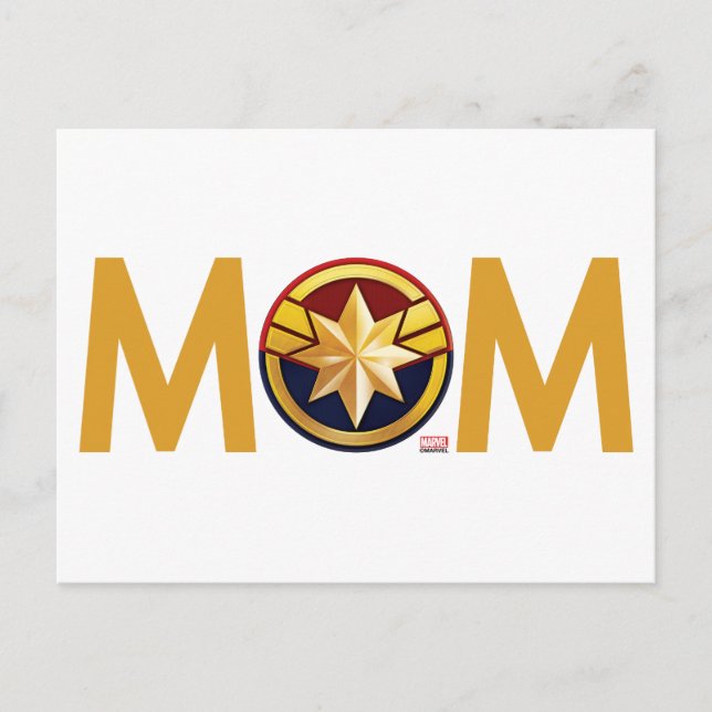 Captain Marvel Mom Postcard (Front)