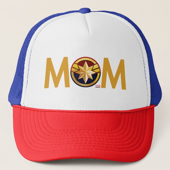 Captain Marvel Mom Trucker Hat (Front)