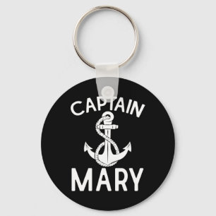 Captain Mary Ship Yacht Boating Boat Anchor  Keychain