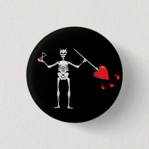 CAPTAIN MAYFLOWER'S Blackbeard Flag 1 Inch Round Button
