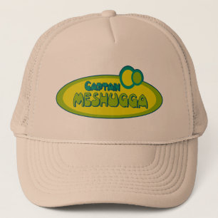 CAPTAIN MESHUGGA ( Crazy ) - Funny Yiddish humour Trucker Hat