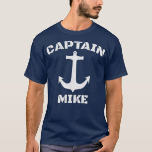Captain Mike Personalized Boat Captain T-Shirt