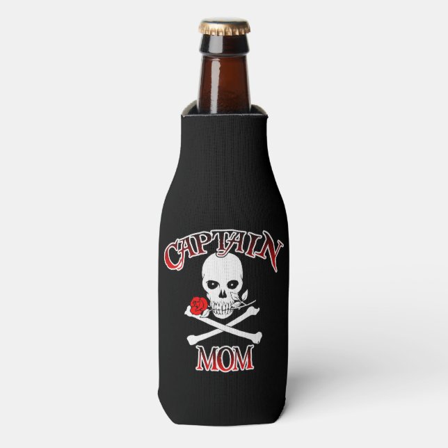 Captain Mom Bottle Cooler (Bottle Front)