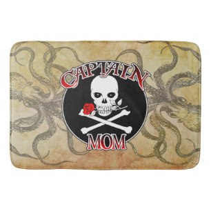 Captain Mom - Embraced by the Deep Bath Mat