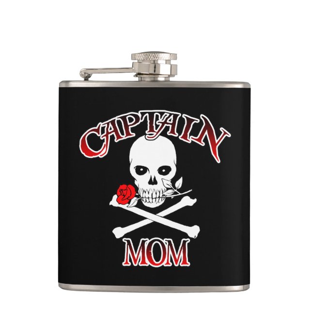 Captain Mom Flask (Front)
