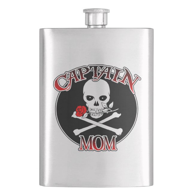 Captain Mom Flask (Front)