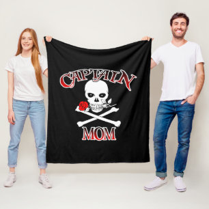 Captain Mom Fleece Blanket