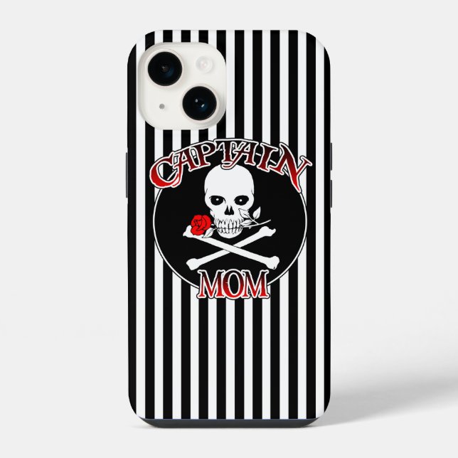 Captain Mom iPhone Case (Back)