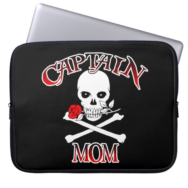 Captain Mom Laptop Sleeve (Front)