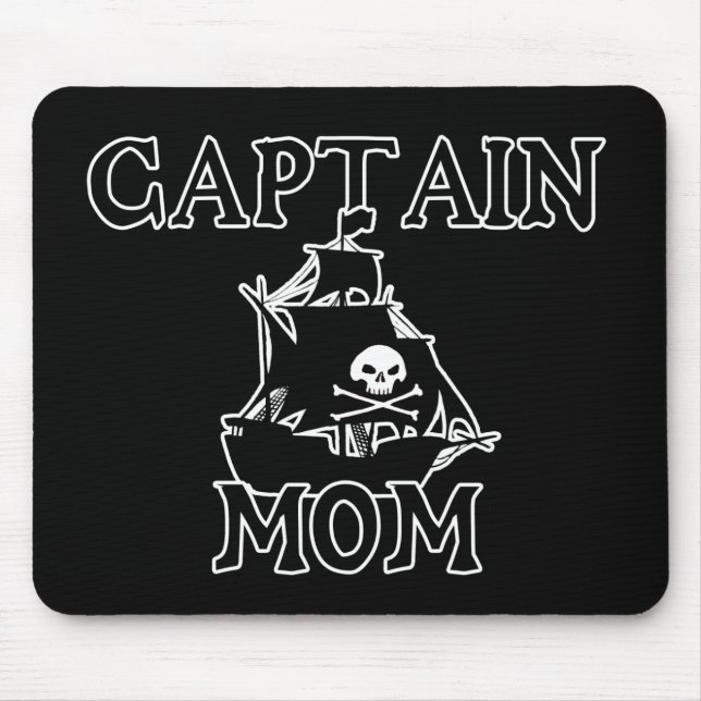 Captain Mom Mouse Pad (Front)