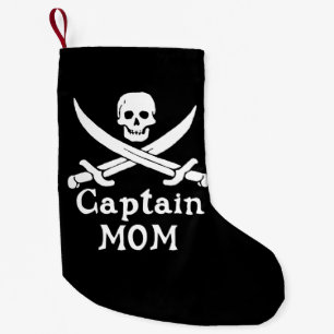 Captain Mom Small Christmas Stocking