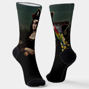 Captain Mona Lisa Pirate Socks