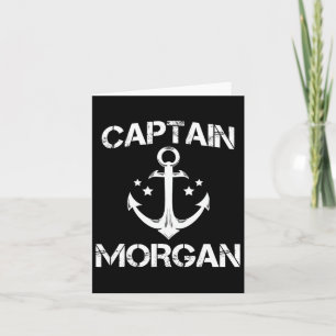 Captain Morgan Funny Birthday Personalised Surname Card