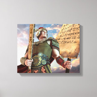 Captain Moroni Stretched Canvas Print