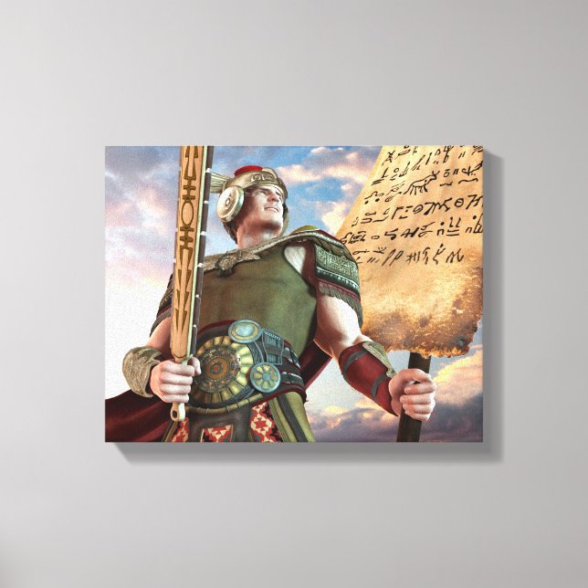 Captain Moroni Stretched Canvas Print (Front)