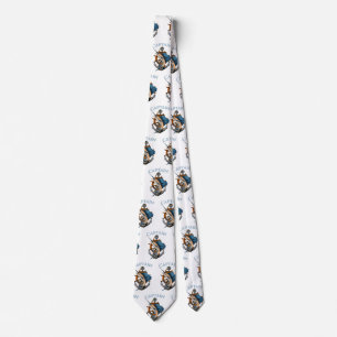 Captain Nautical Anchor Deep Sea Fishing Tie