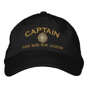 Captain Nautical STAR Personalize it! Embroidered Hat