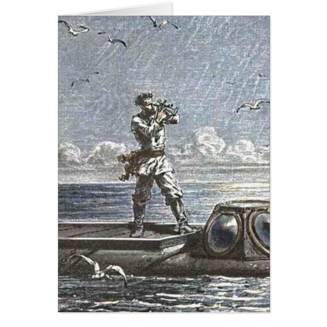 Captain Nemo Verne 20,000 Leagues Sci Fi Art (Front)