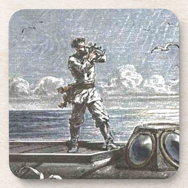 Captain Nemo Verne 20,000 Leagues Sci Fi Art Coaster (Front)