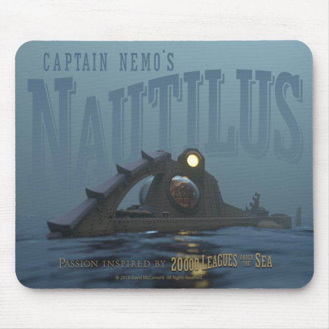 Captain Nemo's Nautilus Mousepad (Front)