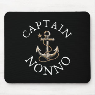 Captain Nonno Boat Sailing Boating Vintage Anchor  Mouse Pad
