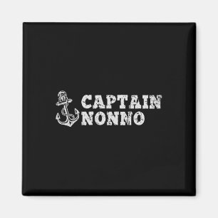 Captain Nonno Sailing Boating Vintage Boat Anchor Magnet