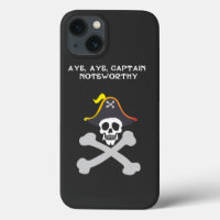 Captain Noteworthy Skull and Crossbones Pirate